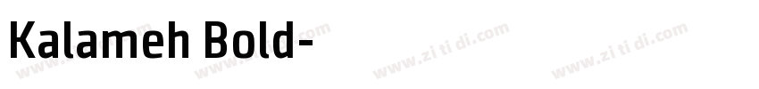 Kalameh Bold字体转换